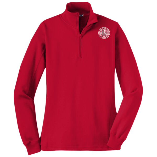 Ladies 1/4 Zip Sweatshirt  Thumbnail
