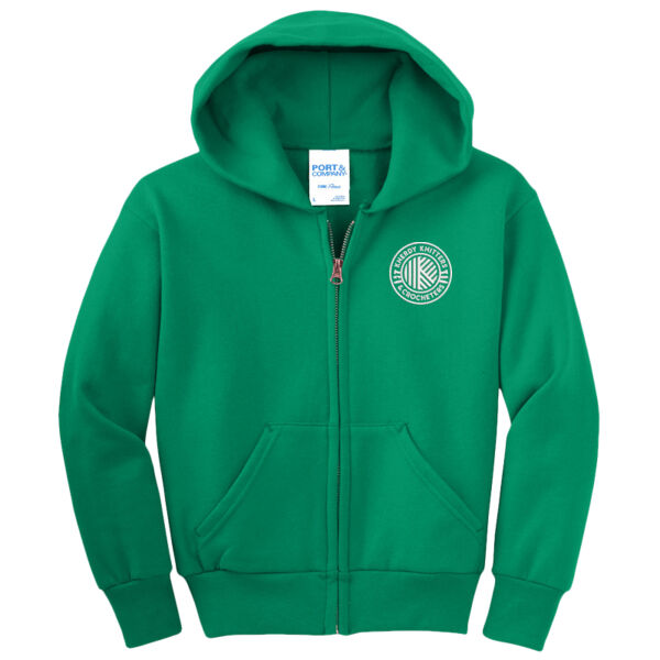 Youth Core Fleece Full Zip Hooded Sweatshirt Thumbnail