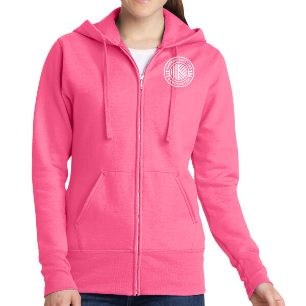 Ladies Core Fleece Full Zip Hooded Sweatshirt Thumbnail